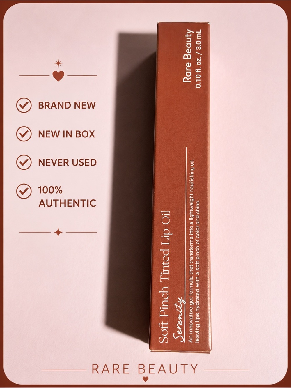 Rare Beauty Soft Pinch Tinted Lip Oil Serenity 3mL Brand New Authentic